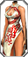 Ejderha qipao (beyaz)